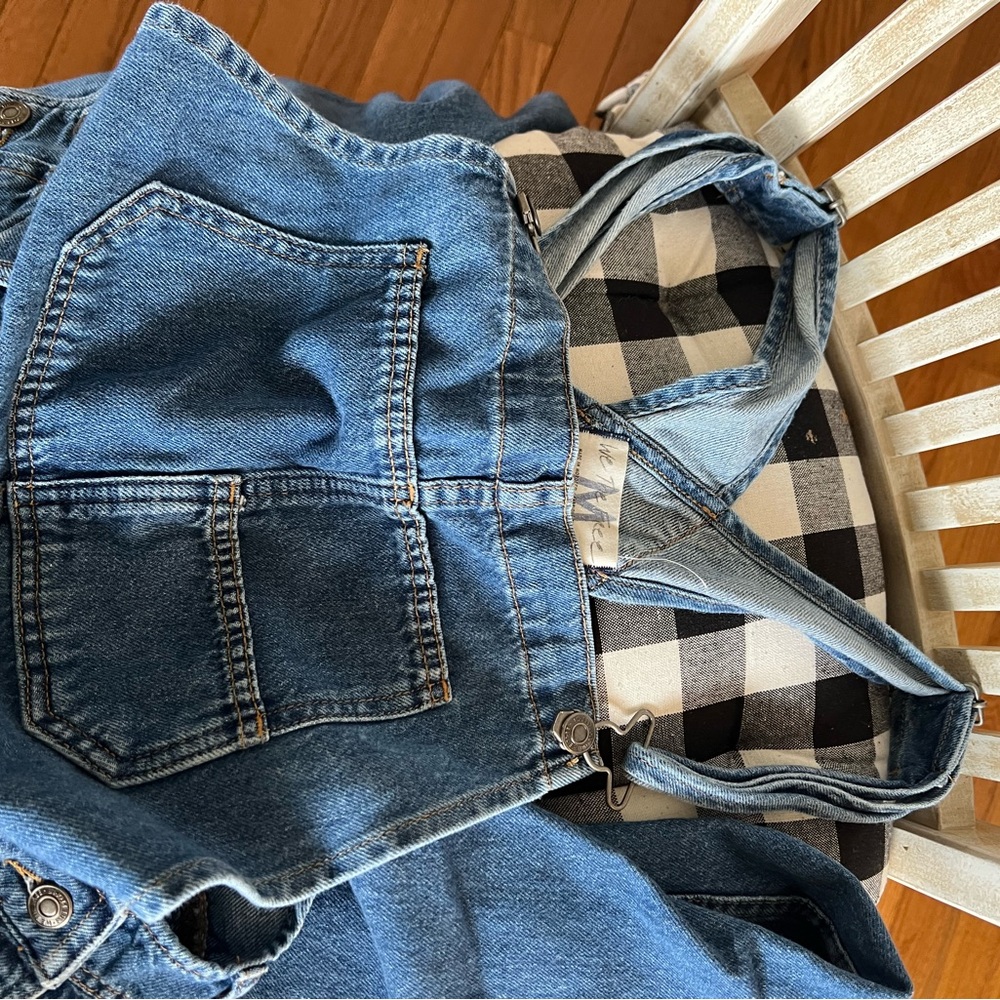 We the People denim overalls